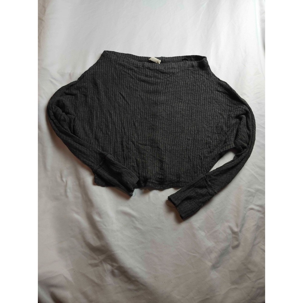 Emory Park Top Womens S Gray Soft Girl Dark Academia Coastal Grandma Layering
